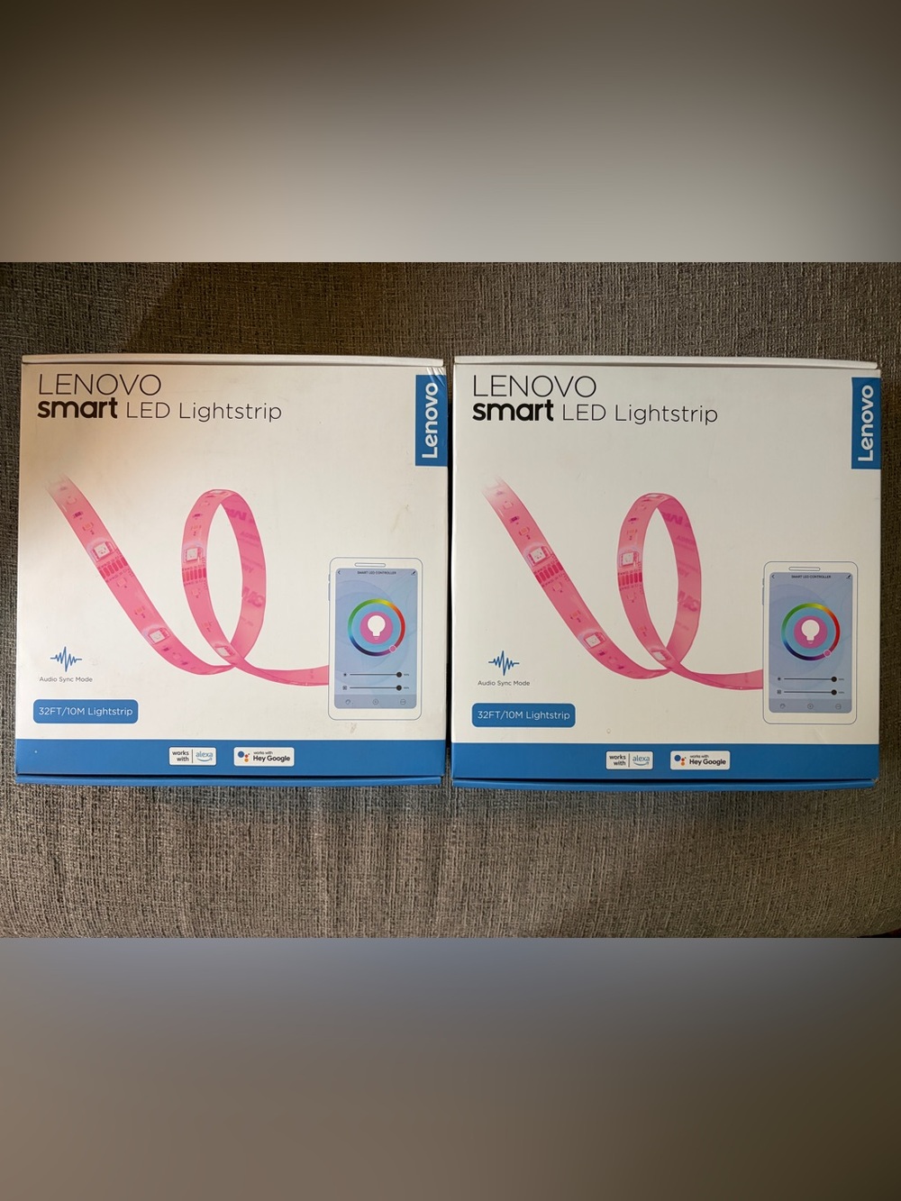 2! Lenovo Smart LED Lightstrips - pair new in box